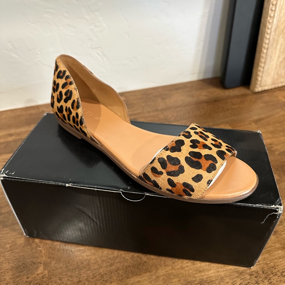 J. Crew Leopard Print Sandals